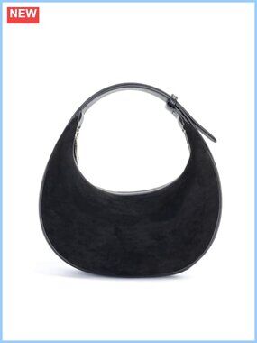 Faux Suede Hobo Shoulder Crossbody Bag Slouchy Dumpling Purse